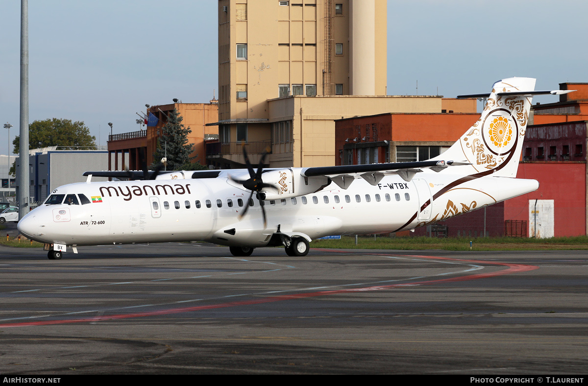 Aircraft Photo of F-WTBX | ATR ATR-72-600 (ATR-72-212A) | Myanmar National Airlines | AirHistory.net #171112