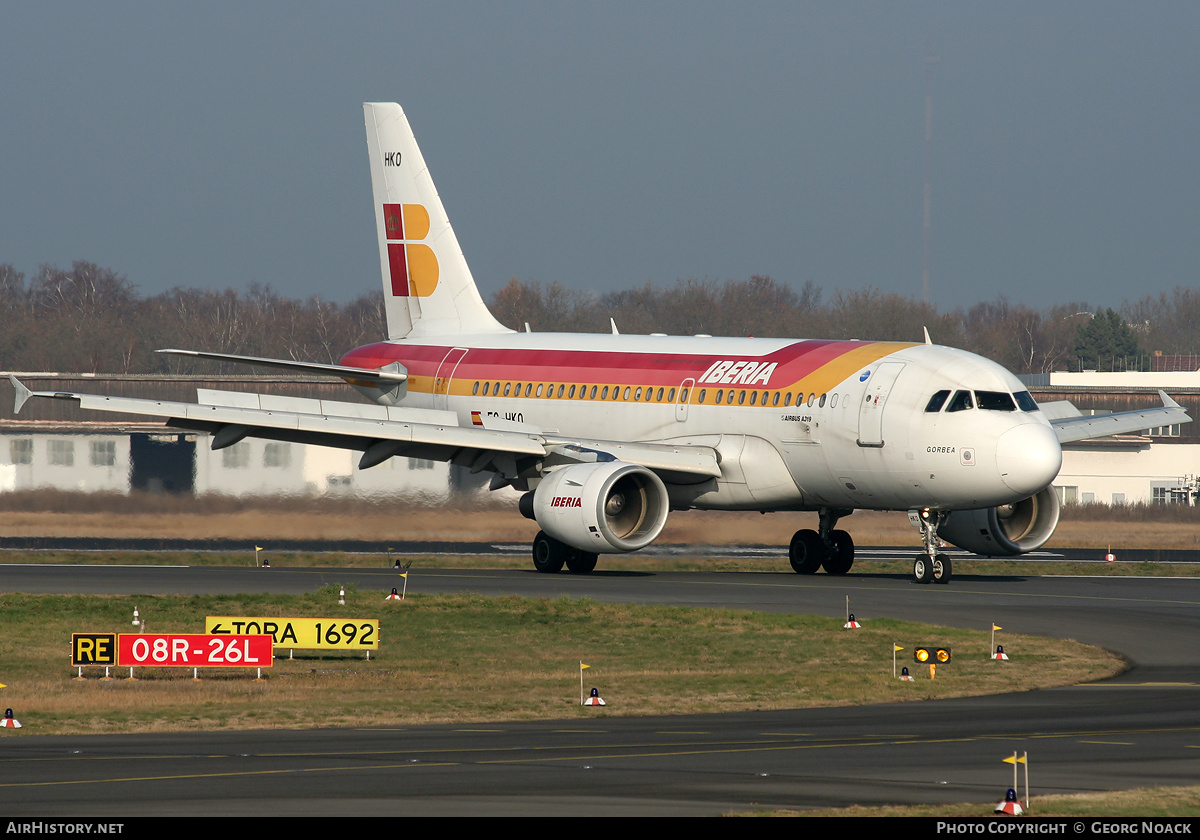 Aircraft Photo of EC-HKO | Airbus A319-111 | Iberia | AirHistory.net #171138