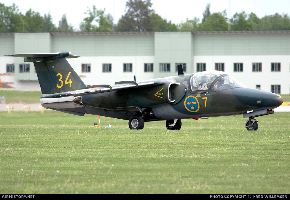 Aircraft Photo of 60034 | Saab Sk 60A | Sweden - Air Force | AirHistory.net #171296