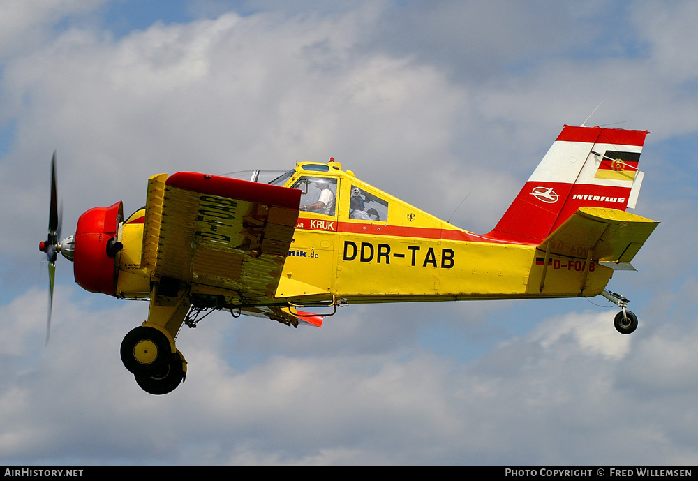 Aircraft Photo of D-FOAB | PZL-Okecie PZL-106AR/2M Kruk | Gehling Flugtechnik | Interflug | AirHistory.net #171297