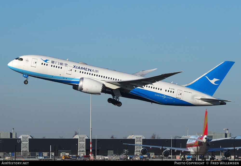 Aircraft Photo of B-2761 | Boeing 787-8 Dreamliner | Xiamen Airlines | AirHistory.net #171304