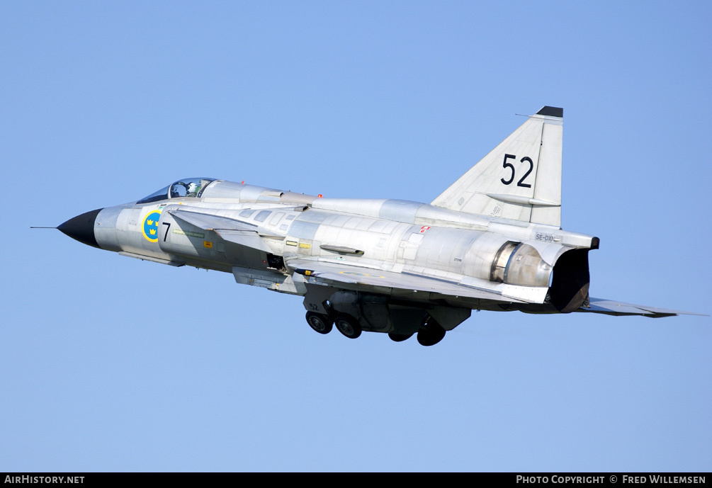 Aircraft Photo of SE-DXN / 37098 | Saab AJS37 Viggen | Sweden - Air Force | AirHistory.net #171310
