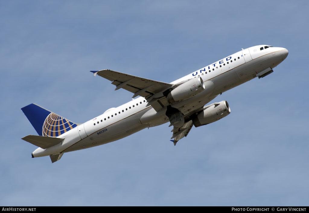 Aircraft Photo of N403UA | Airbus A320-232 | United Airlines | AirHistory.net #171329