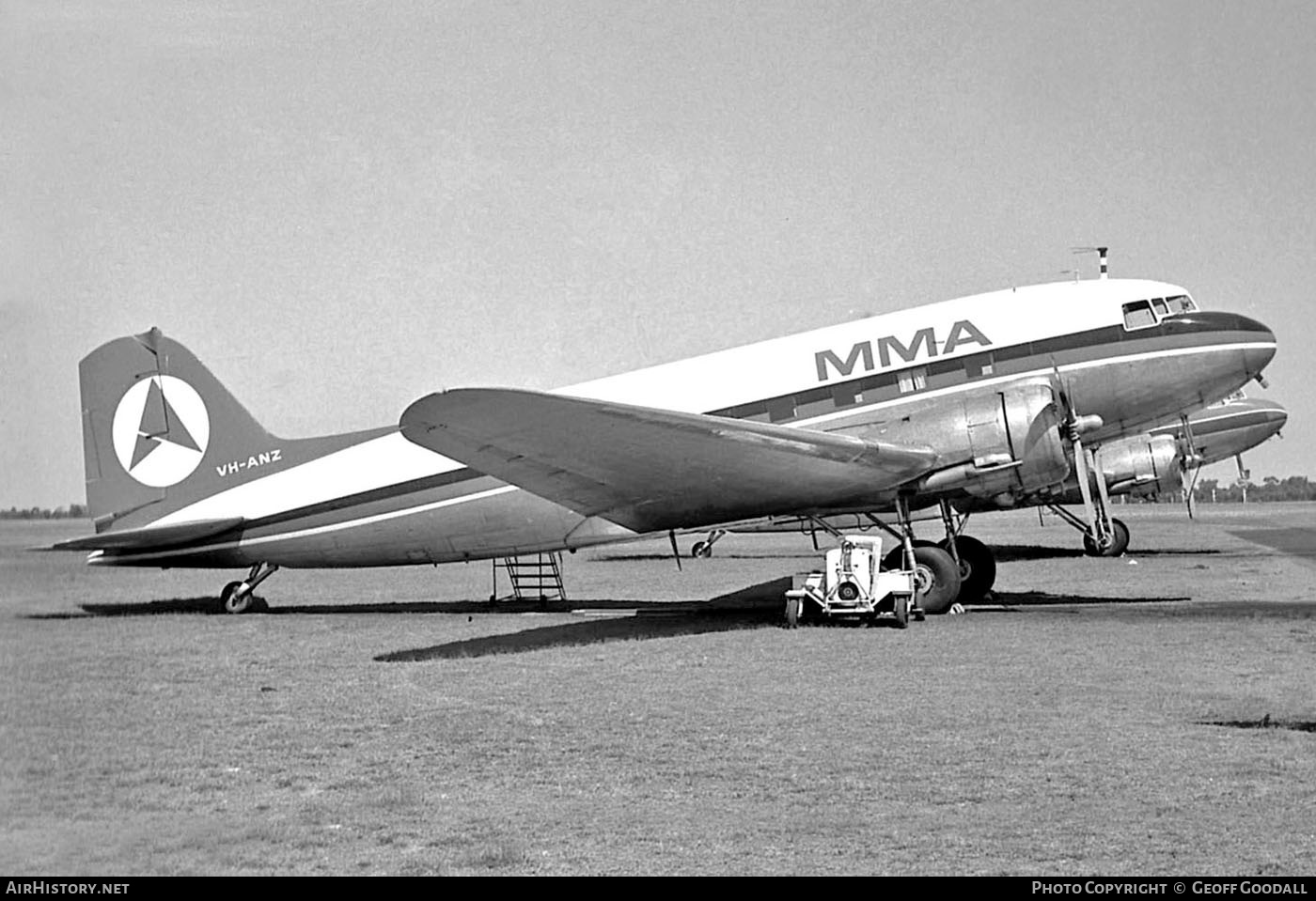 Aircraft Photo of VH-ANZ | Douglas DC-3-G202A | MacRobertson Miller Airlines - MMA | AirHistory.net #171336