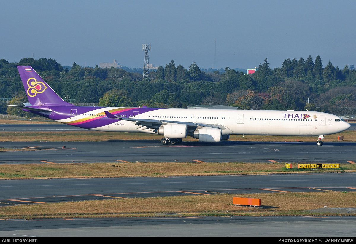 Aircraft Photo of HS-TNA | Airbus A340-642 | Thai Airways International | AirHistory.net #171342