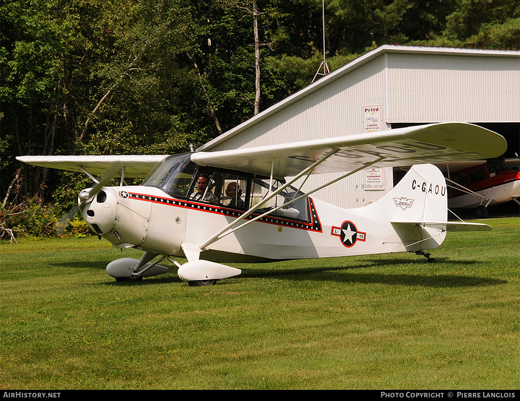 Aircraft Photo of C-GAOU | Aeronca 7DC (conv)X Champion | AirHistory.net #171355