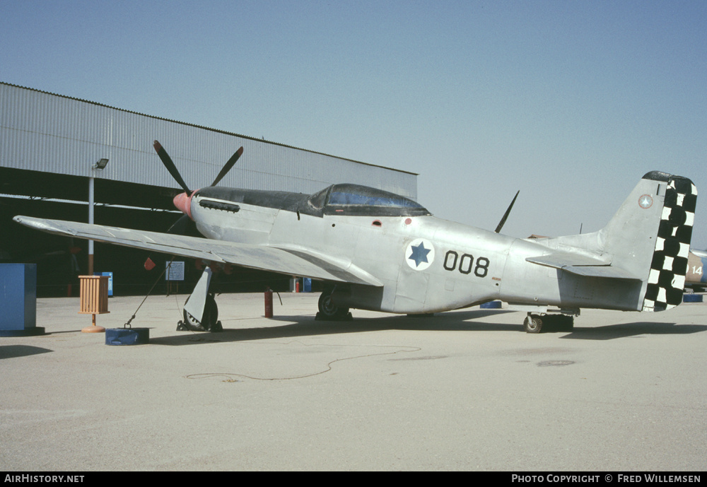 Aircraft Photo of 008 | North American P-51D Mustang | Israel - Air Force | AirHistory.net #171395