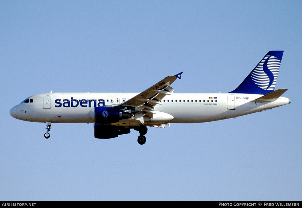 Aircraft Photo of OO-SNF | Airbus A320-214 | Sabena | AirHistory.net #171420