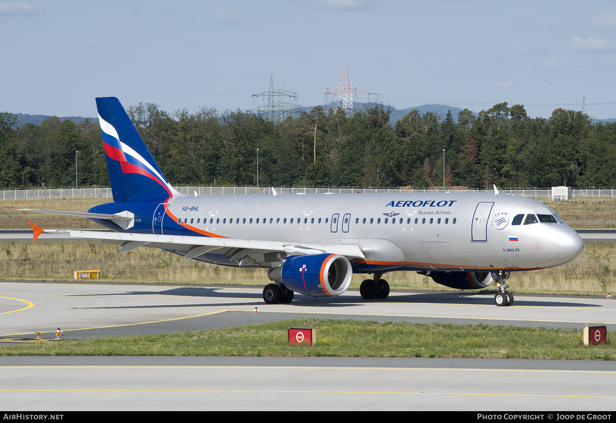 Aircraft Photo of VQ-BHL | Airbus A320-214 | Aeroflot - Russian Airlines | AirHistory.net #171434