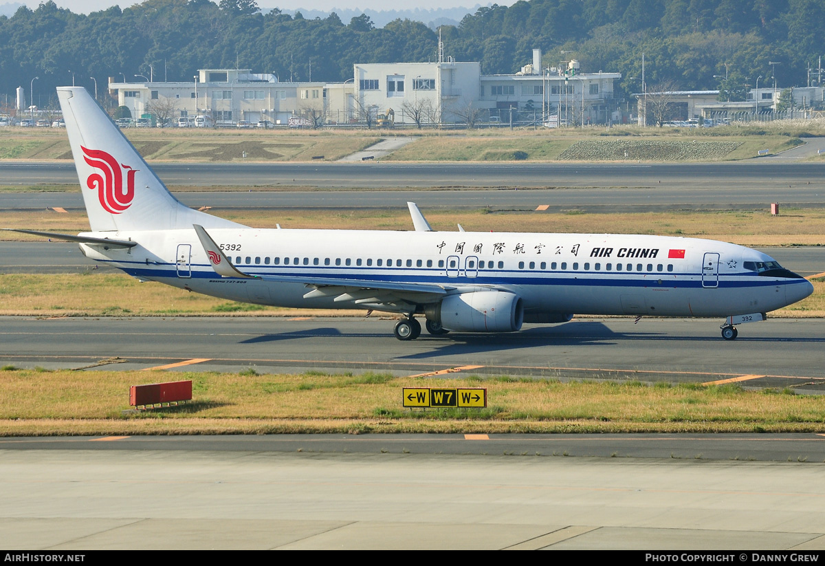 Aircraft Photo of B-5392 | Boeing 737-89L | Air China | AirHistory.net #171444