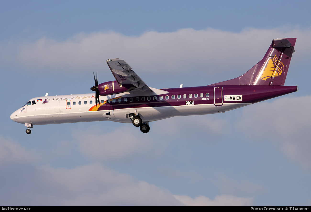 Aircraft Photo of F-WWEW | ATR ATR-72-500 (ATR-72-212A) | Cambodia Angkor Air | AirHistory.net #171464