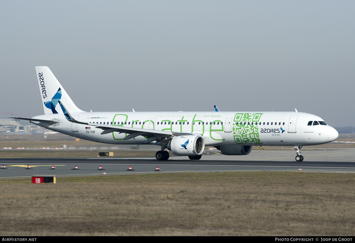 Aircraft Photo of CS-TSF | Airbus A321-253N | Azores Airlines | AirHistory.net #171483