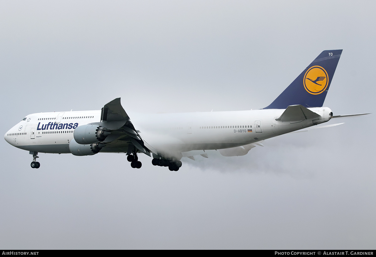 Aircraft Photo of D-ABYO | Boeing 747-830 | Lufthansa | AirHistory.net #171500