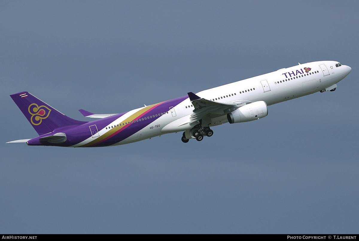 Aircraft Photo of HS-TEU | Airbus A330-343 | Thai Airways International | AirHistory.net #171523