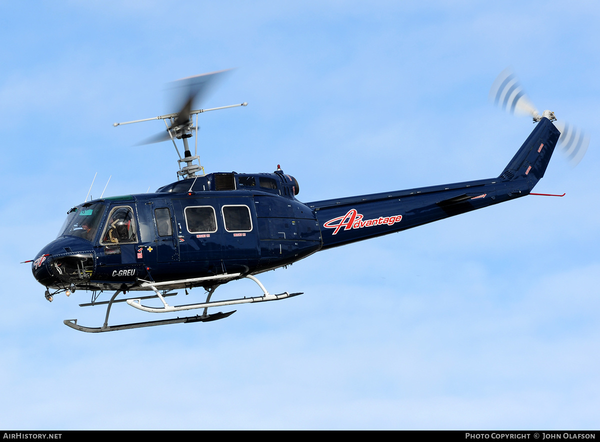 Aircraft Photo of C-GREU | Bell 205A-1 | Advantage Helicopters | AirHistory.net #171531