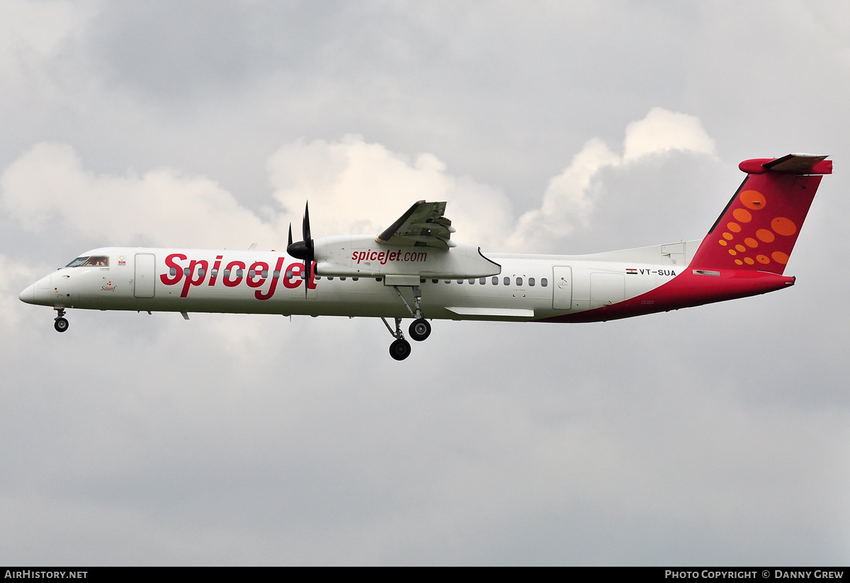 Aircraft Photo of VT-SUA | Bombardier DHC-8-402 Dash 8 | SpiceJet | AirHistory.net #171548