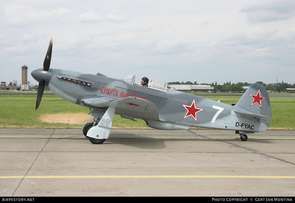 Aircraft Photo of D-FYAC / 7 white | Yakovlev Yak-3M | Soviet Union - Air Force | AirHistory.net #171565