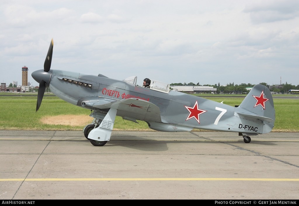 Aircraft Photo of D-FYAC / 7 white | Yakovlev Yak-3M | Russia - Air Force | AirHistory.net #171565