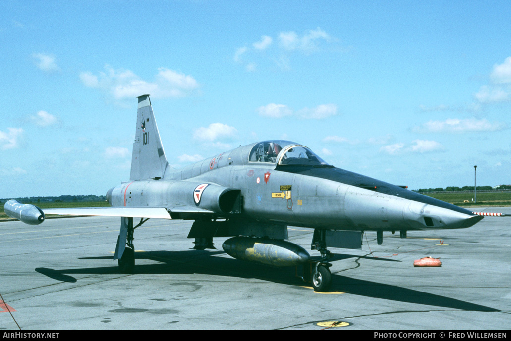 Aircraft Photo of 101 | Northrop RF-5A(G) Freedom Fighter | Norway - Air Force | AirHistory.net #171795