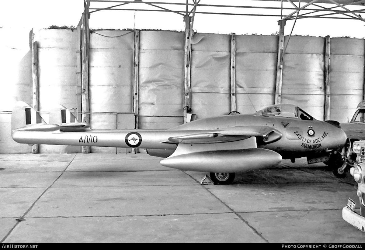 Aircraft Photo of A79-165 | De Havilland D.H. 100 Vampire FB31 | Australia - Air Force | AirHistory.net #171839
