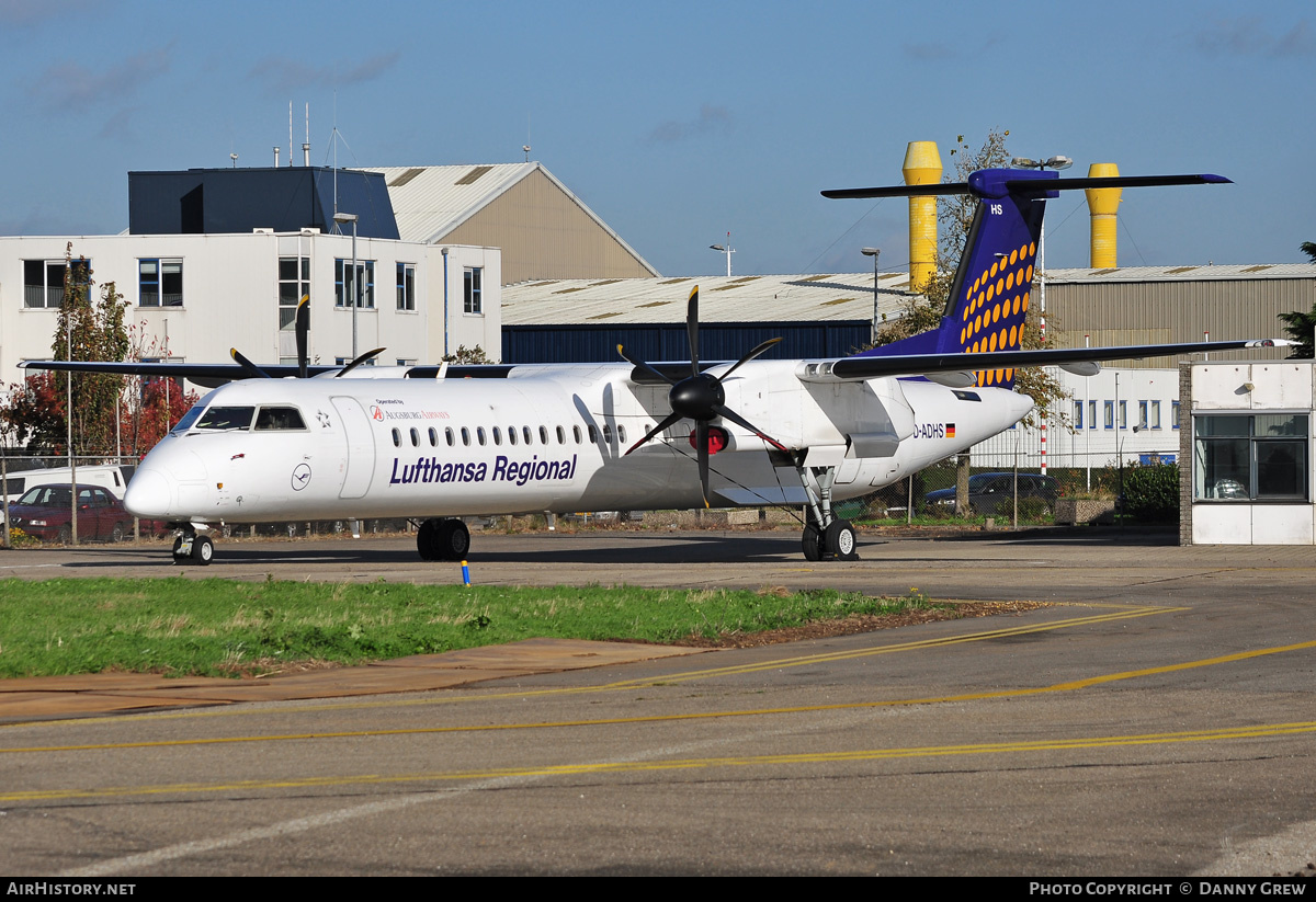 Aircraft Photo of D-ADHS | Bombardier DHC-8-402 Dash 8 | Augsburg Airways | AirHistory.net #171861