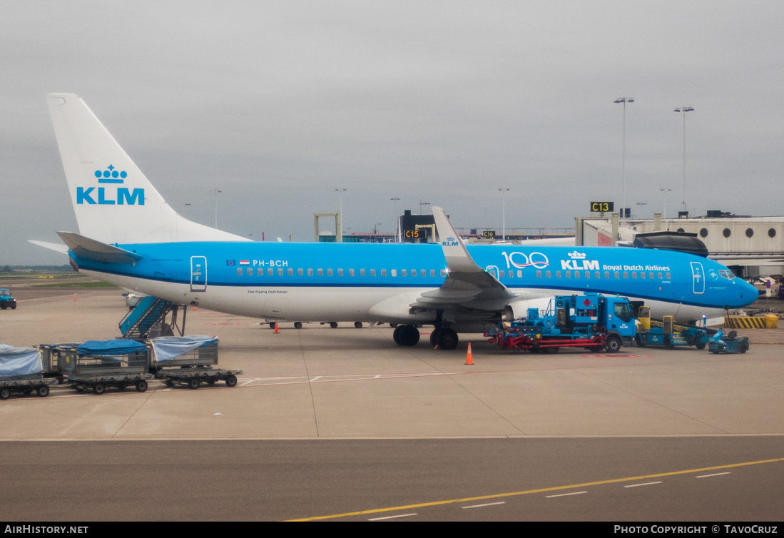 Aircraft Photo of PH-BCH | Boeing 737-800 | KLM - Royal Dutch Airlines | AirHistory.net #171883