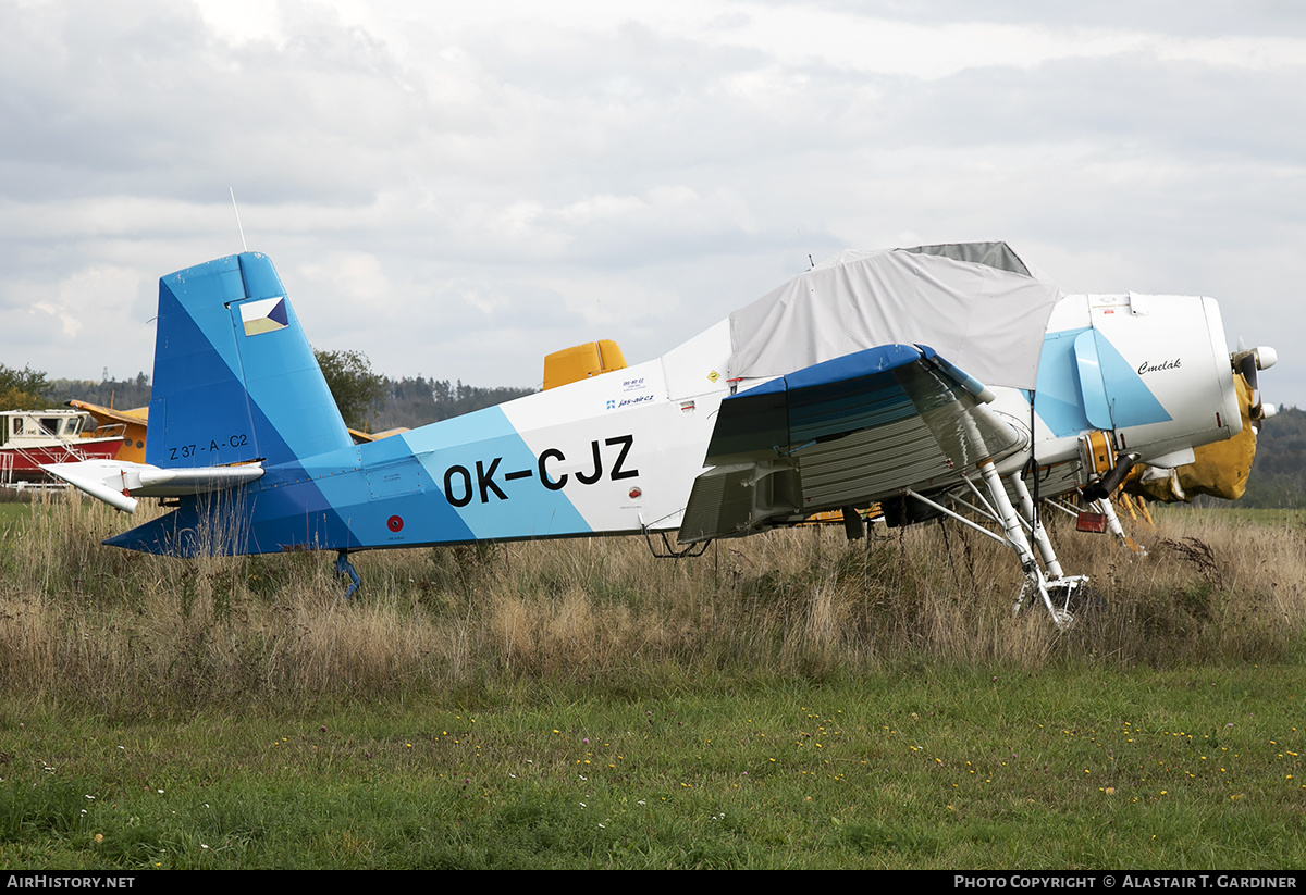 Aircraft Photo of OK-CJZ | Zlin Z-37AC-2 Cmelak | Jas Air | AirHistory.net #171899