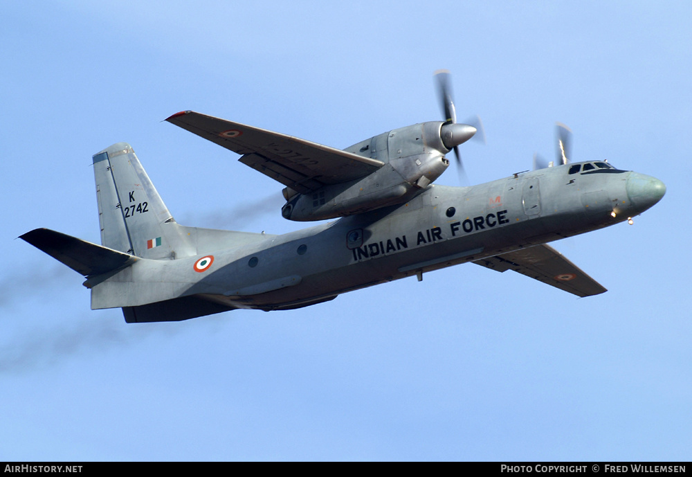Aircraft Photo of K2742 | Antonov An-32 | India - Air Force | AirHistory.net #171945