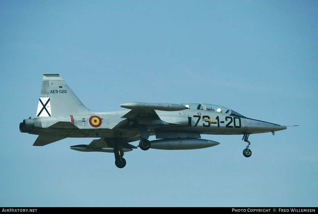 Aircraft Photo of AE9-020 | Northrop SF-5B Freedom Fighter | Spain - Air Force | AirHistory.net #171947