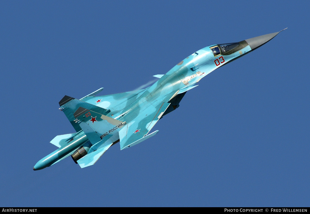 Aircraft Photo of 03 red | Sukhoi Su-34 | Russia - Air Force | AirHistory.net #171981