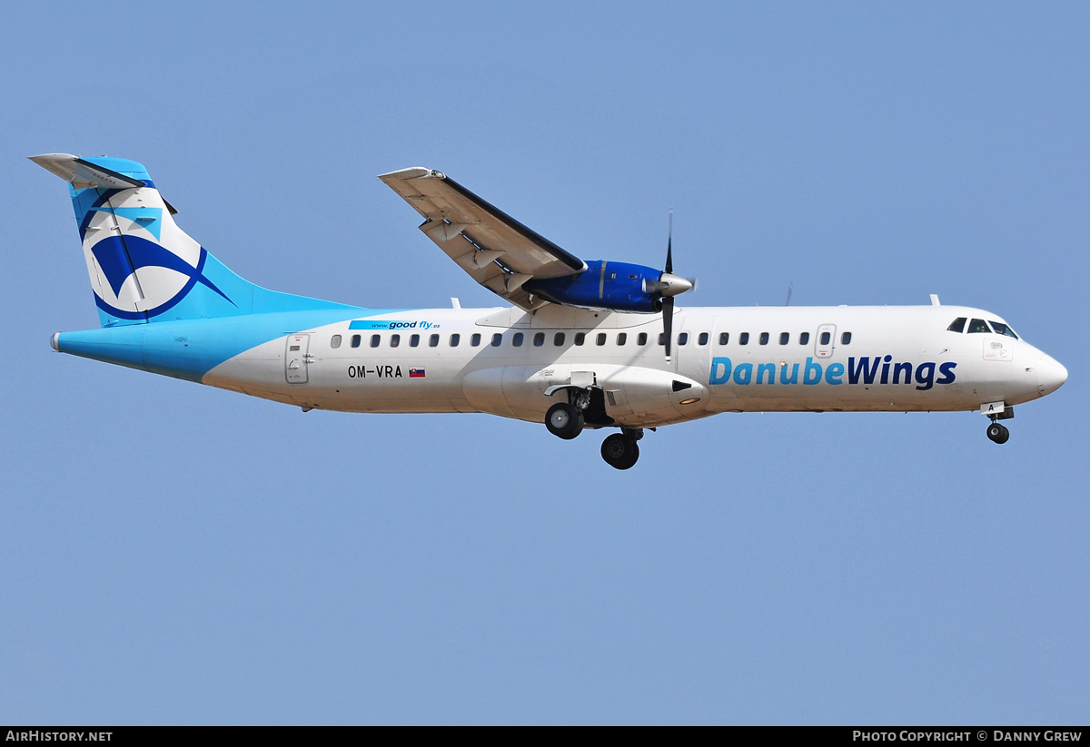Aircraft Photo of OM-VRA | ATR ATR-72-202 | Danube Wings | AirHistory.net #172016