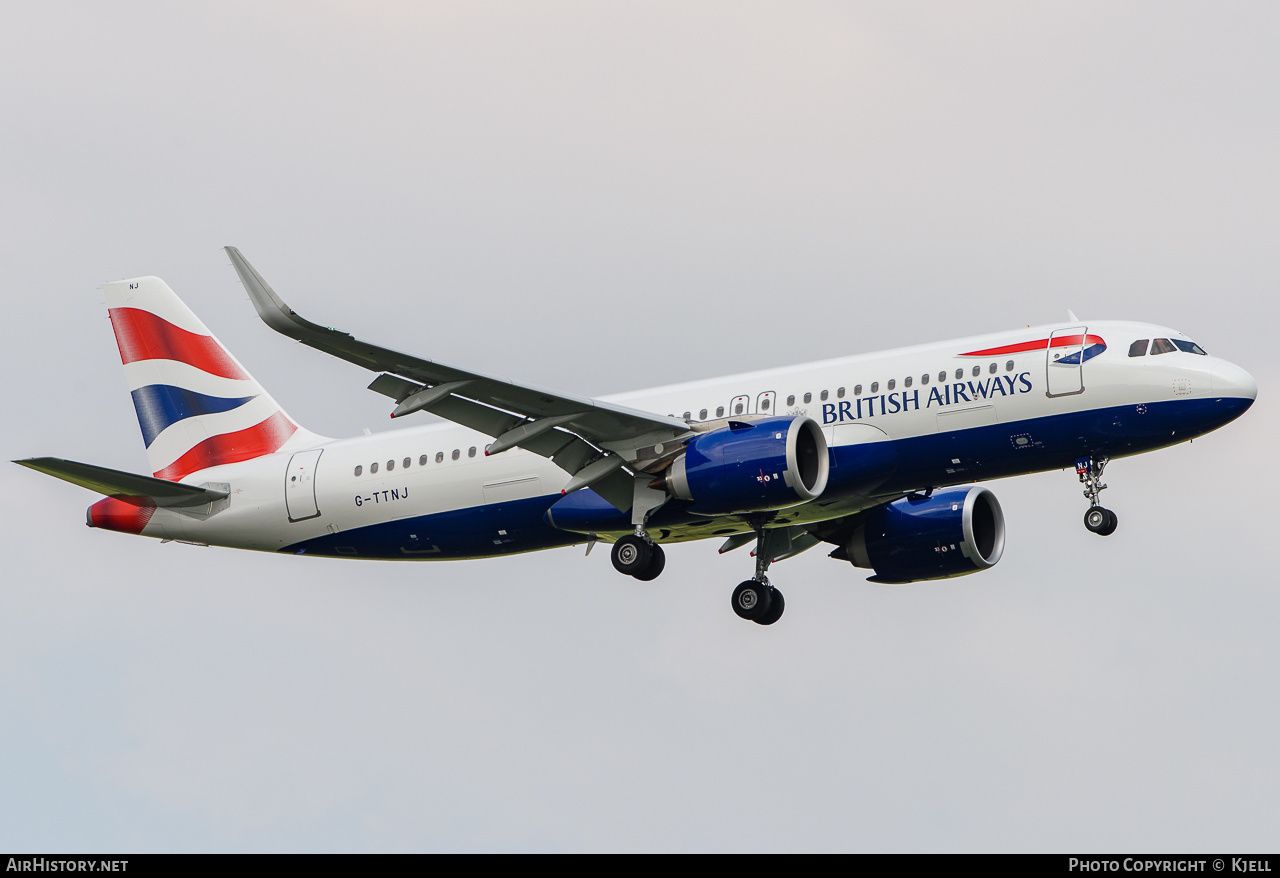Aircraft Photo of G-TTNJ | Airbus A320-251N | British Airways | AirHistory.net #172082