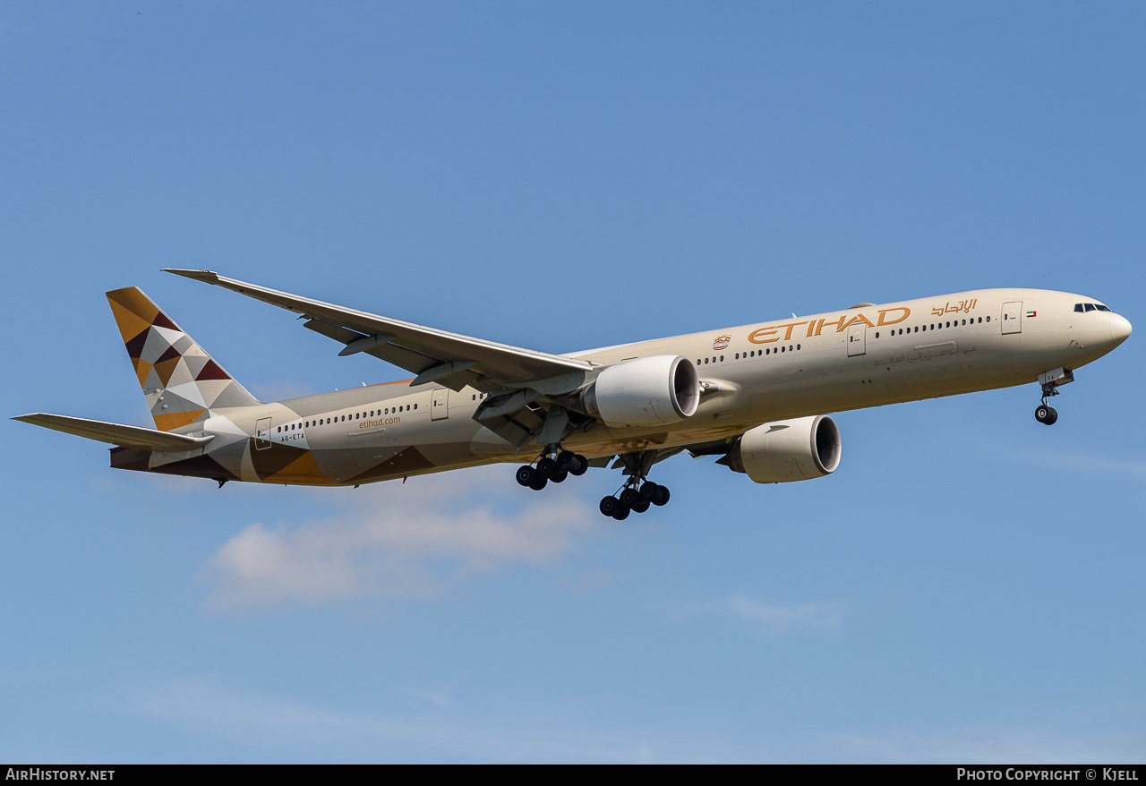 Aircraft Photo of A6-ETA | Boeing 777-3FX/ER | Etihad Airways | AirHistory.net #172126