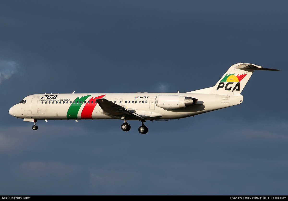 Aircraft Photo of CS-TPF | Fokker 100 (F28-0100) | Portugália Airlines - PGA | AirHistory.net #172133