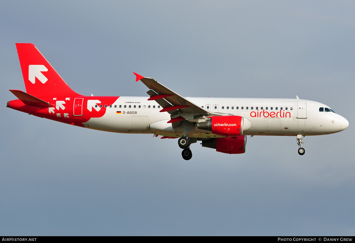 Aircraft Photo of D-ABDB | Airbus A320-214 | Air Berlin | AirHistory.net #172153