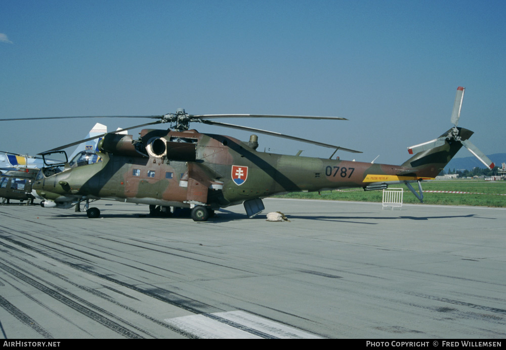 Aircraft Photo of 0787 | Mil Mi-24V | Slovakia - Air Force | AirHistory.net #172184