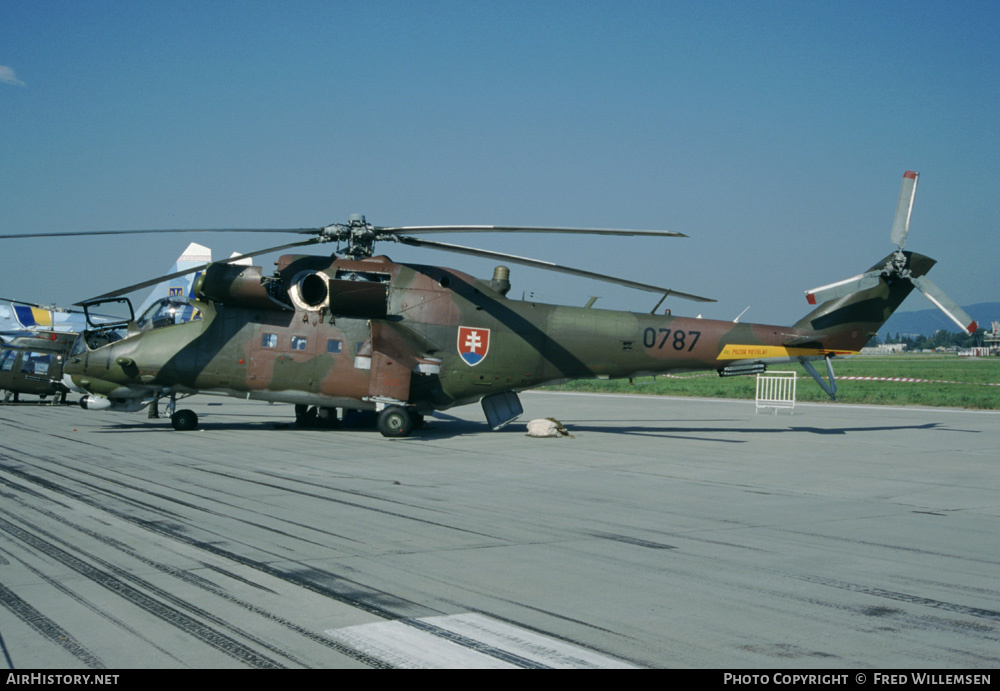 Aircraft Photo of 0787 | Mil Mi-24V | Slovakia - Air Force | AirHistory.net #172184