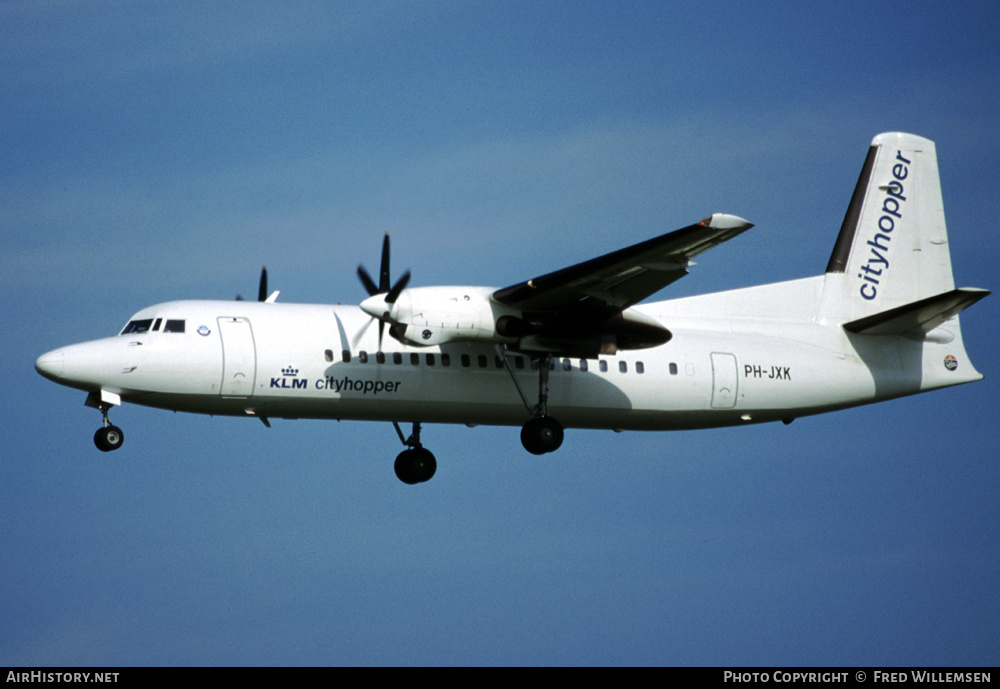 Aircraft Photo of PH-JXK | Fokker 50 | KLM Cityhopper | AirHistory.net #172188