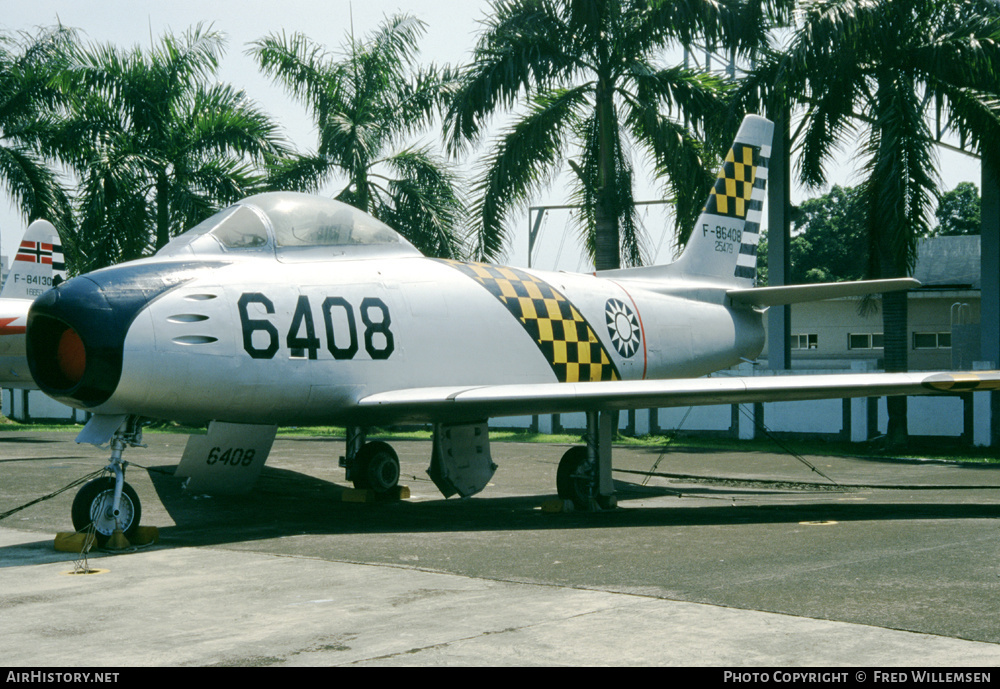 Aircraft Photo of F-86408 / 6408 | North American F-86F Sabre | Taiwan - Air Force | AirHistory.net #172196
