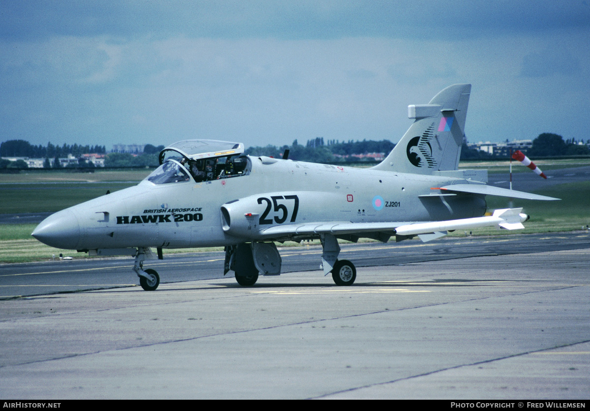 Aircraft Photo of ZJ201 | British Aerospace Hawk 200RDA | UK - Air Force | AirHistory.net #172203