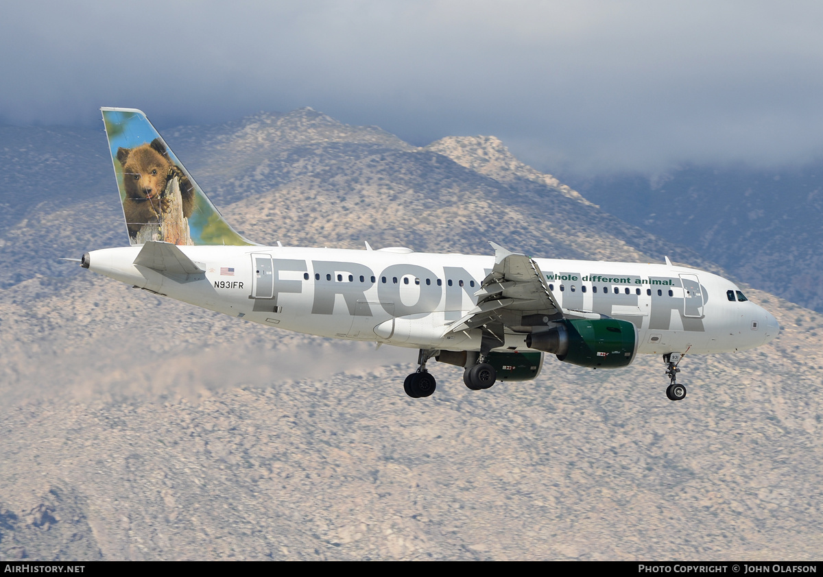 Aircraft Photo of N931FR | Airbus A319-111 | Frontier Airlines | AirHistory.net #172238