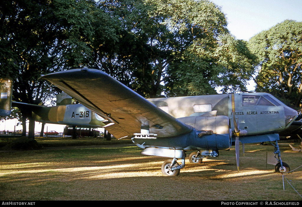 Aircraft Photo of A-316 | FMA IA-35 Huanquero | Argentina - Air Force | AirHistory.net #172241