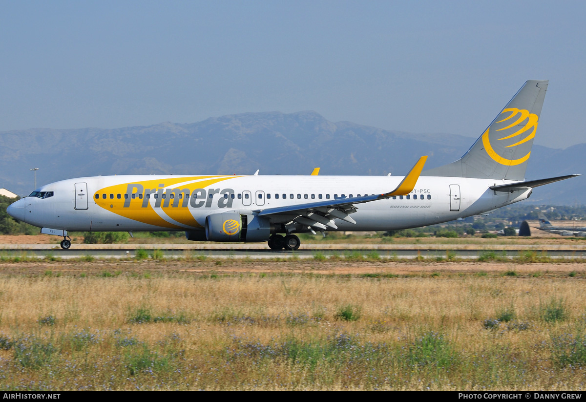 Aircraft Photo of OY-PSC | Boeing 737-8Q8 | Primera Air | AirHistory.net #172245