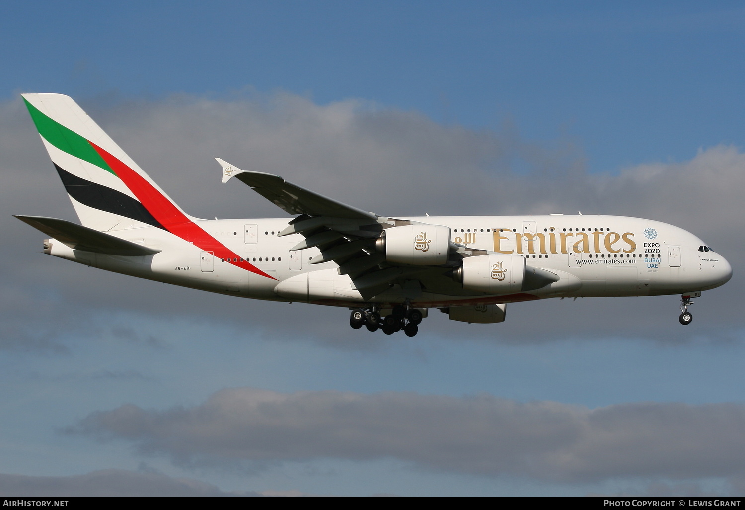 Aircraft Photo of A6-EDI | Airbus A380-861 | Emirates | AirHistory.net #172264