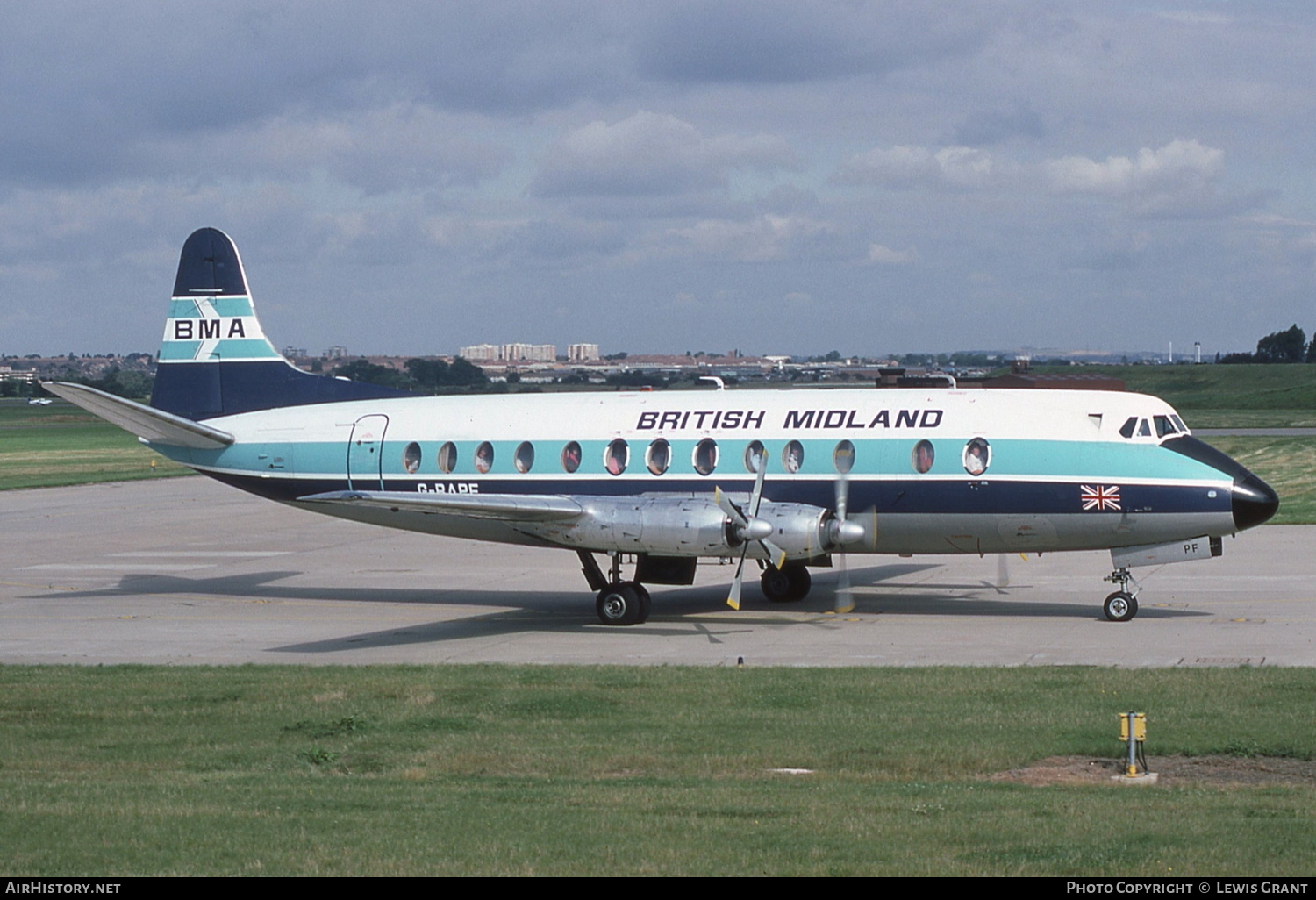 Aircraft Photo of G-BAPF | Vickers 814 Viscount | British Midland Airways - BMA | AirHistory.net #172354