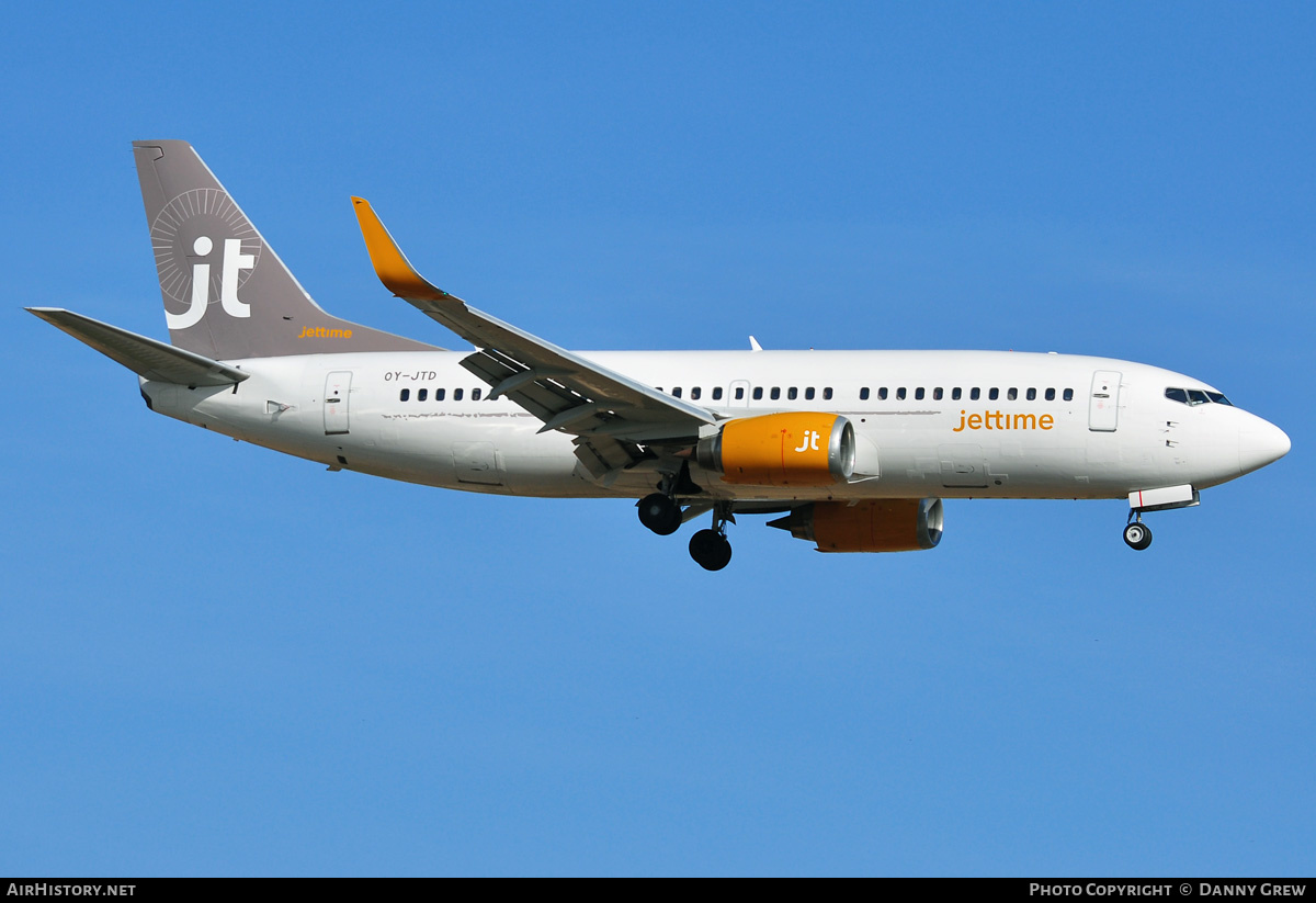 Aircraft Photo of OY-JTD | Boeing 737-3Y0 | Jettime | AirHistory.net #172388