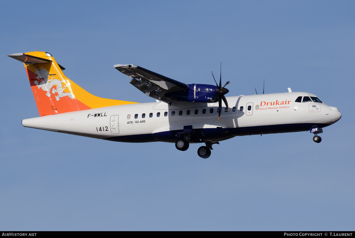 Aircraft Photo of F-WWLL | ATR ATR-42-600 | Drukair - Royal Bhutan Airlines | AirHistory.net #172396
