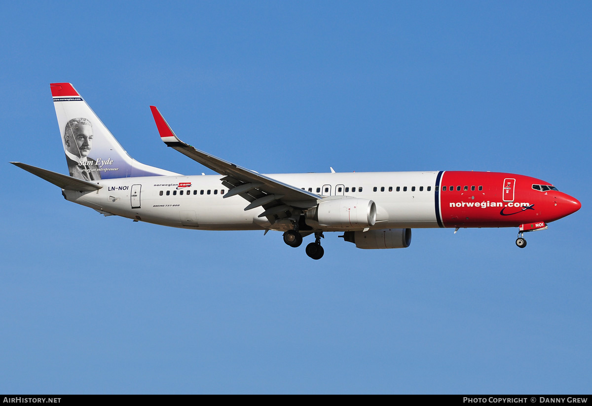 Aircraft Photo of LN-NOI | Boeing 737-86N | Norwegian | AirHistory.net #172417