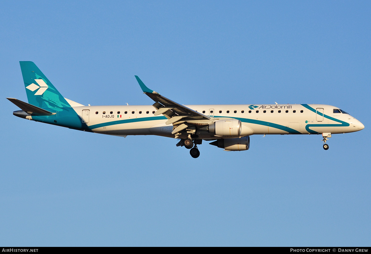 Aircraft Photo of I-ADJQ | Embraer 195LR (ERJ-190-200LR) | Air Dolomiti | AirHistory.net #172425