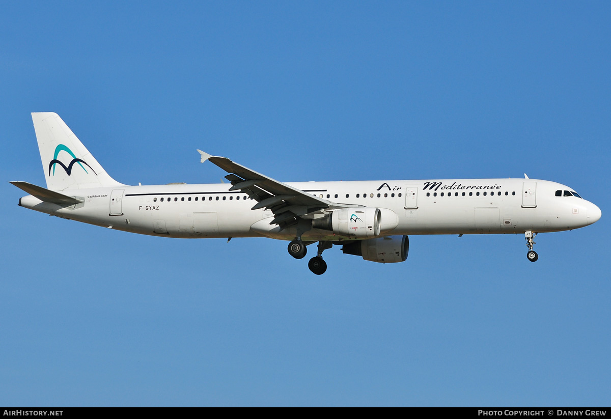 Aircraft Photo of F-GYAZ | Airbus A321-111 | Air Méditerranée | AirHistory.net #172428